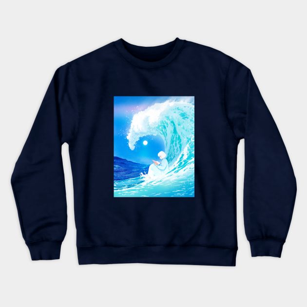 waves Crewneck Sweatshirt by yunzhen_ho